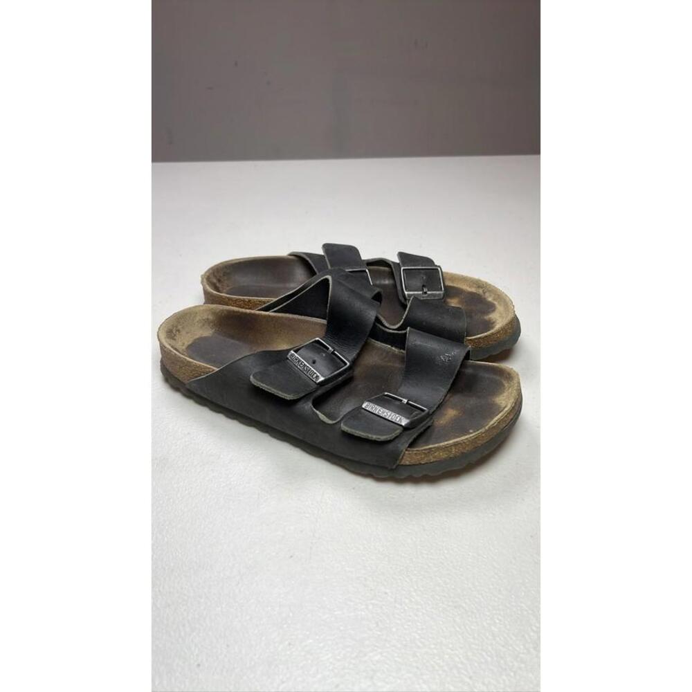 Birkenstock Arizona Black Leather Sandals Size EU39